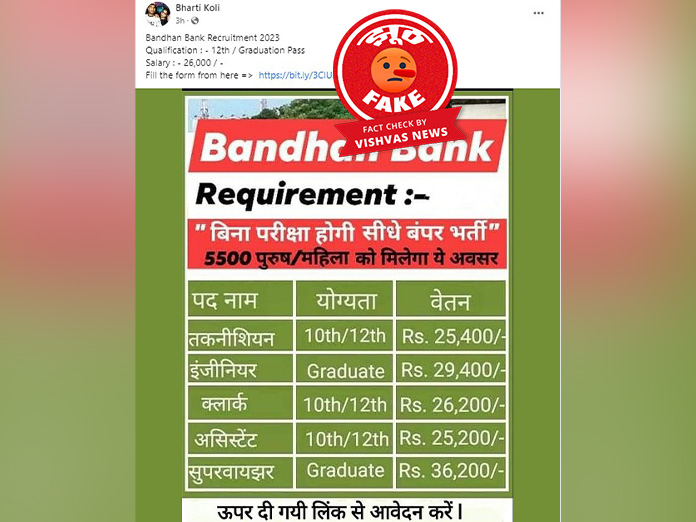Bandhan Bank, Twitter,